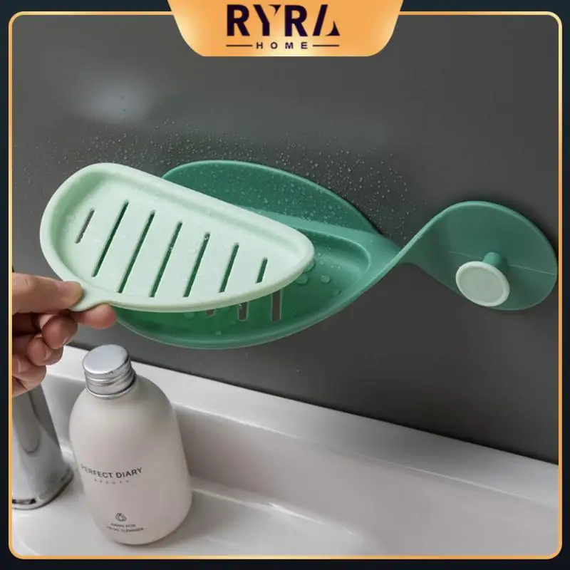 

Fish Shape Soap Holder Wall Mounted Soap Box Wall Mounted Soap Dish For Toilet Shower Soap Containers Bathroom Accessories