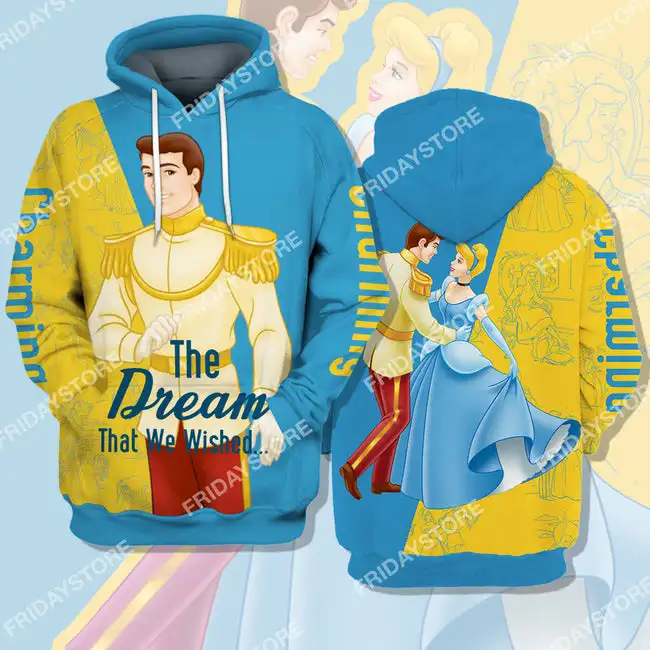 

Cinderella T-shirt Charming The Dream That We Wished Cinderella Couple T-shirt Amazing DN Cinderella Hoodie Sweater 2022 Disney