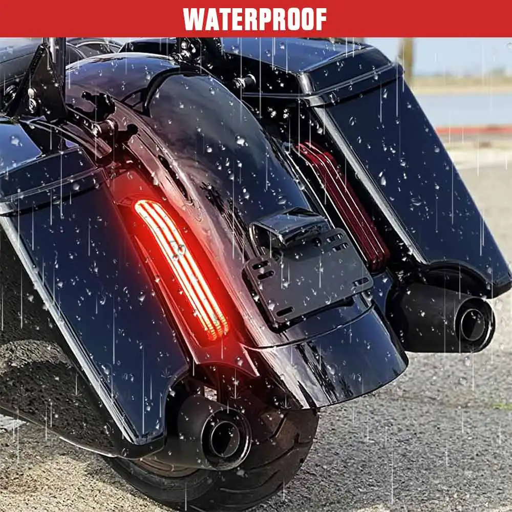 Фото Задний фонарь с LED-подсветкой и указателями поворота для мотоциклов Harley Touring Street Road Glide FLHX FLTRX Road King FLHR 2014-2020 годов выпуска №4