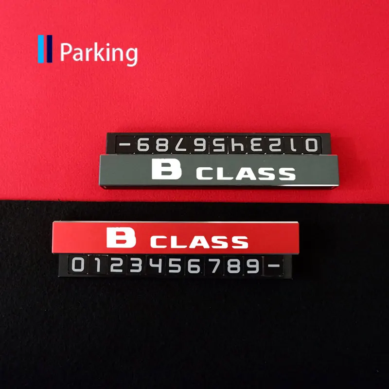 

Hidden Parking Card For Benz B Class Temporary Parking Number Card For Mercedes Benz A B C E R S V CLASS GLA GLB GLC GLE GLK GLS