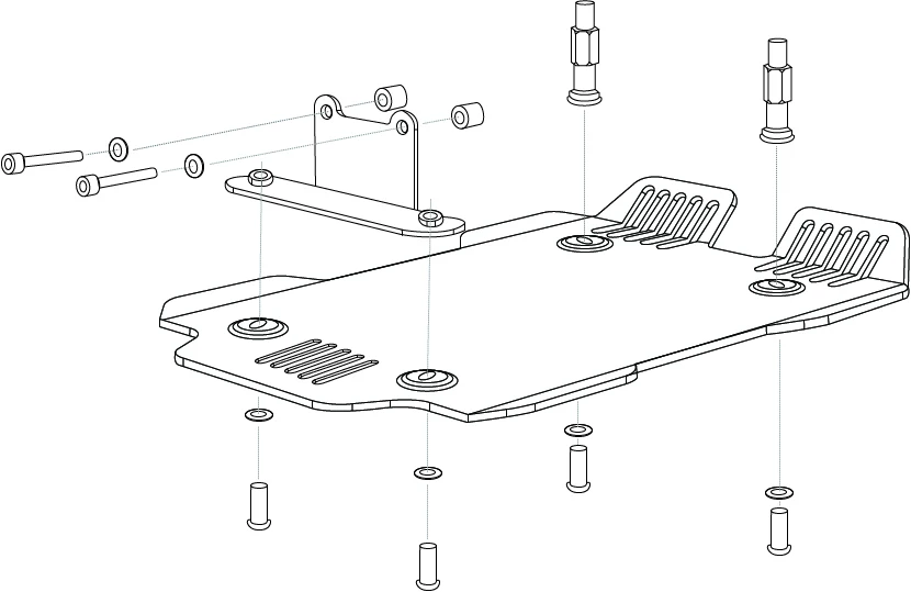 Для BMW R18 100 годы R18B R 18 B/Classic 2020 2021 2022 2023 шасси противоскользящая пластина защитные