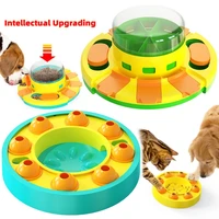 pet puzzle toy improve dog iq training interactive food game toys manual press cat foods dispenser feeder pets accessories