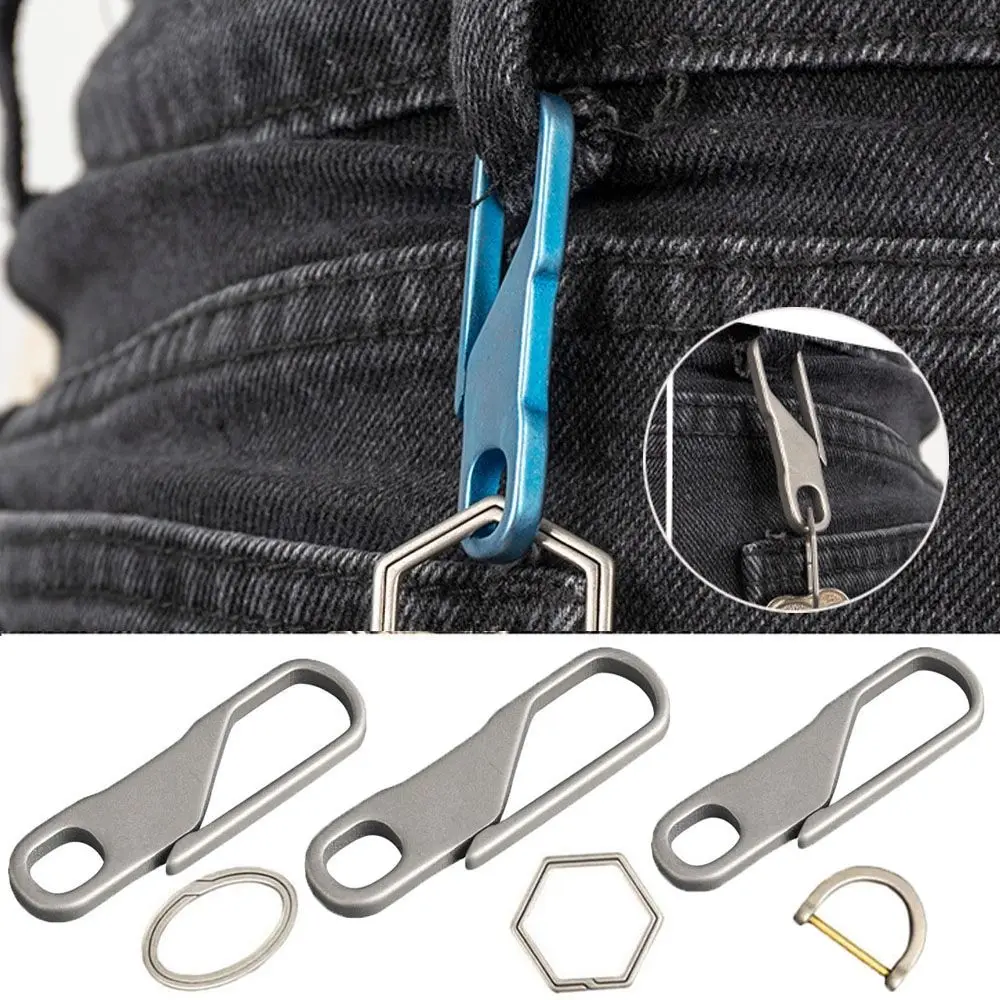 

Tool Real Super Lightweight Titanium Alloy Key Rings Keychains Buckle Pendant Male Creativity Gift Man Car Keychain