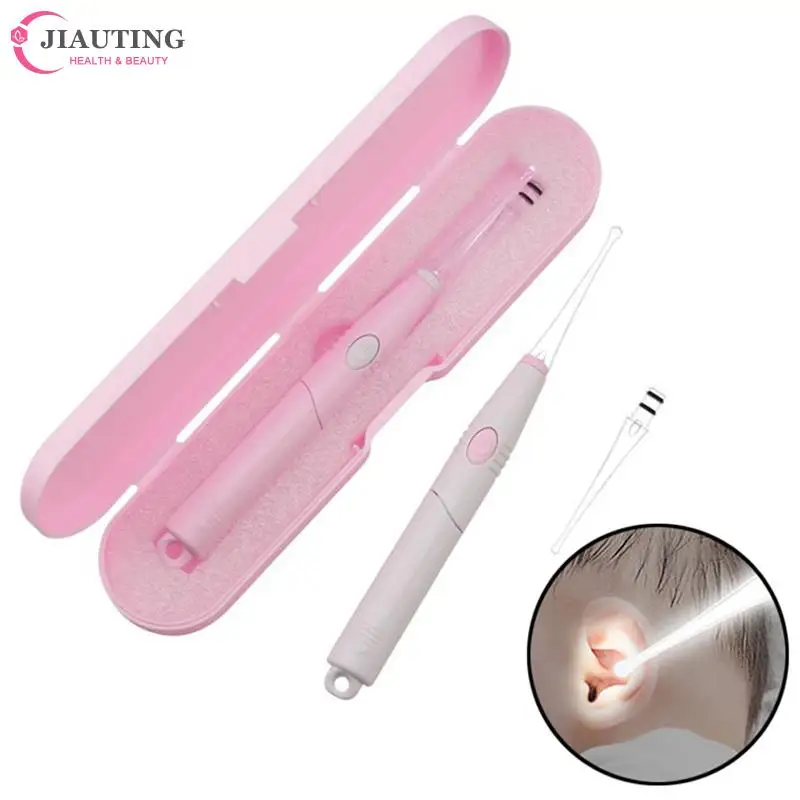 

1Set LED Baby Ear Cleaner Ear Wax Removal Tool Flashlight Earpick Ear Cleaning Earwax Remover Luminous Ear Curette Light Spoon