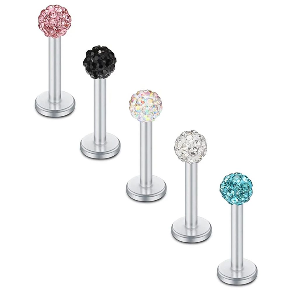 

Серьга-гвоздик для пирсинга, из нержавеющей стали, 16 г