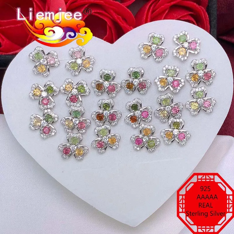Liemjee личные аксессуары для ювелирных изделий, серебро 925 пробы, белый клевер, фотоаксессуары для женщин, очаровательный подарок для девушки