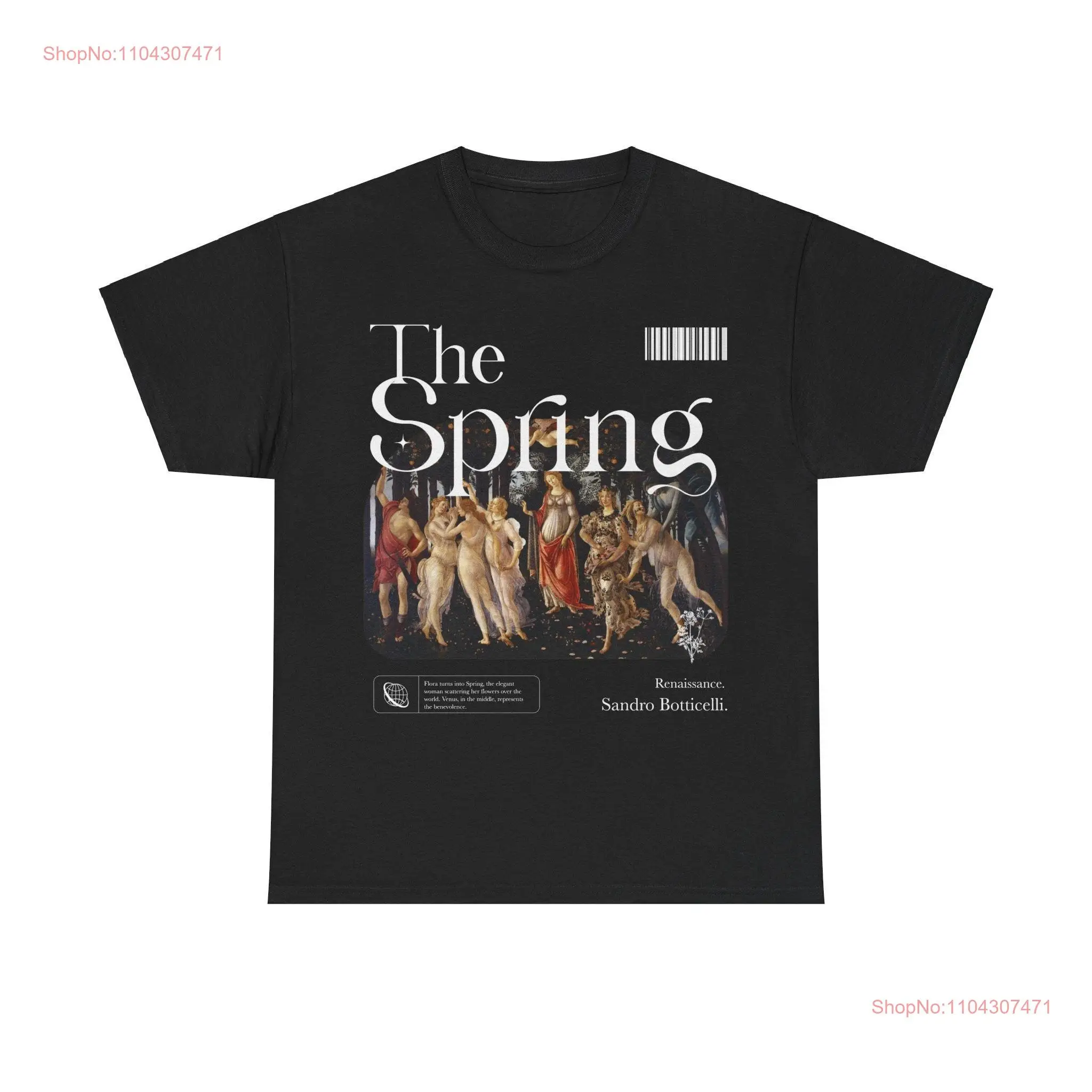 Футболка Botticelli Spring Art Aesthetic 100 высококачественный хлопок с длинными или короткими