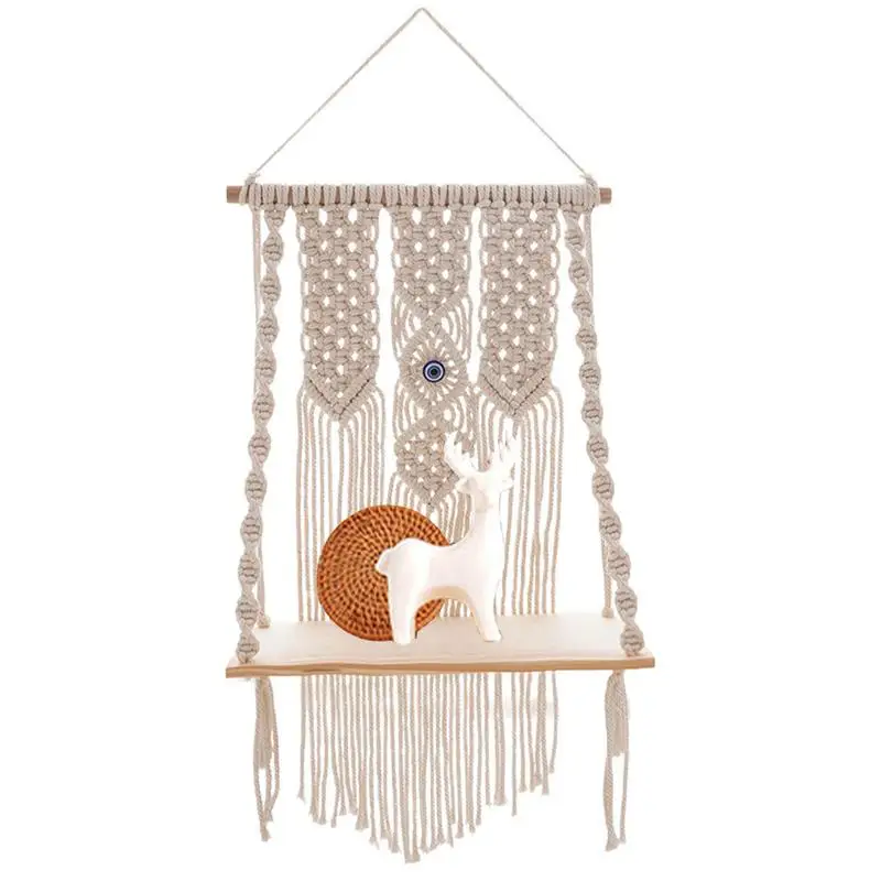 

Полки в стиле бохо, плетеный макраме настенный гобелен, богемный Настенный декор, художественный Плетеный гобелен в стиле бохо, домашний шикарный богемный