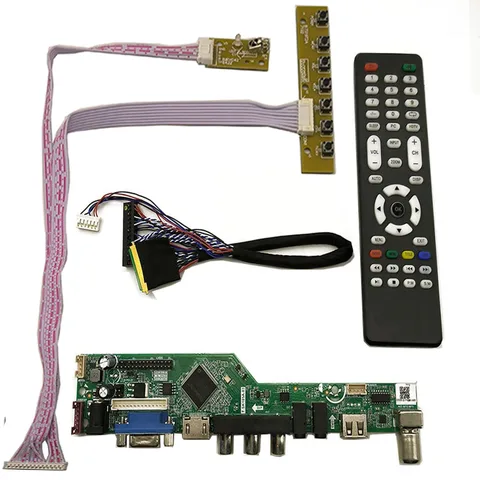 Новый комплект платы управления монитором для телевизоров N156BGE-L11/L21/L31/L41 + HDMI + VGA + AV + USB ЖК-дисплей светодиодный экран контроллер плата драйвера