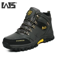 brand men winter snow boots waterproof leather sneakers super warm mens boots outdoor male hiking boots work shoes size 39 47