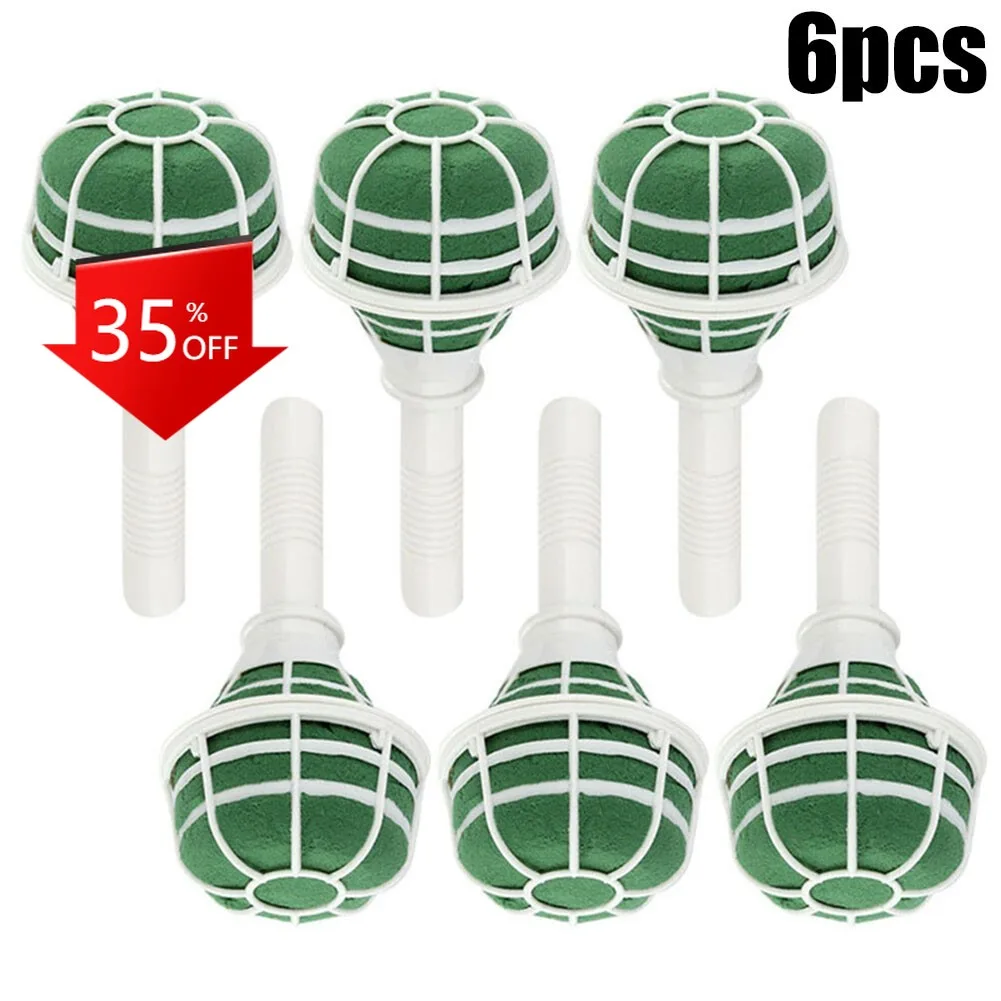 

6pcs Flower Holder Wedding Bouquet Bridal Posy Oasis Wet Foam Flowers Floral Holder Decoration Wedding Supplies Accessories