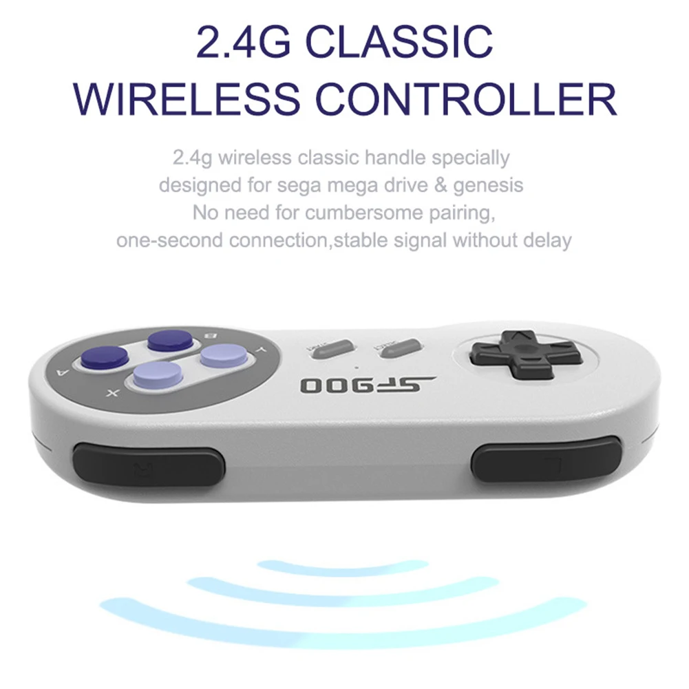 Фото SF900 HD TV Retro Game Console ideo Console With Wireless Game Controller 4700 Games 2.4G Wireless Receiver HDMI Game Consoles №5