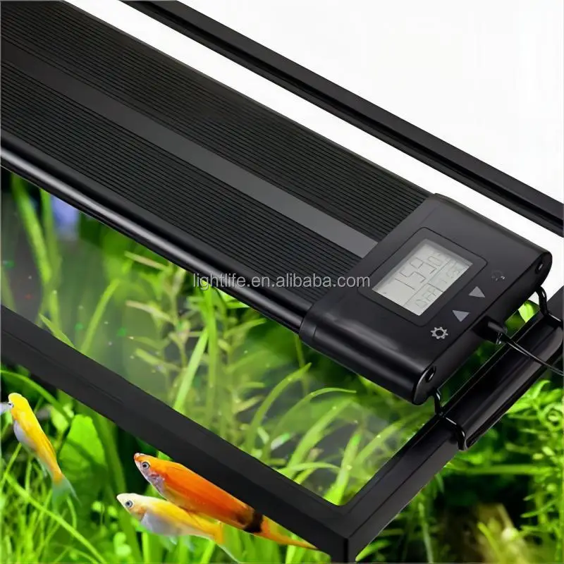 Алюминиевый полноспектральный LCD светильник для аквариума 12-55 дюймов