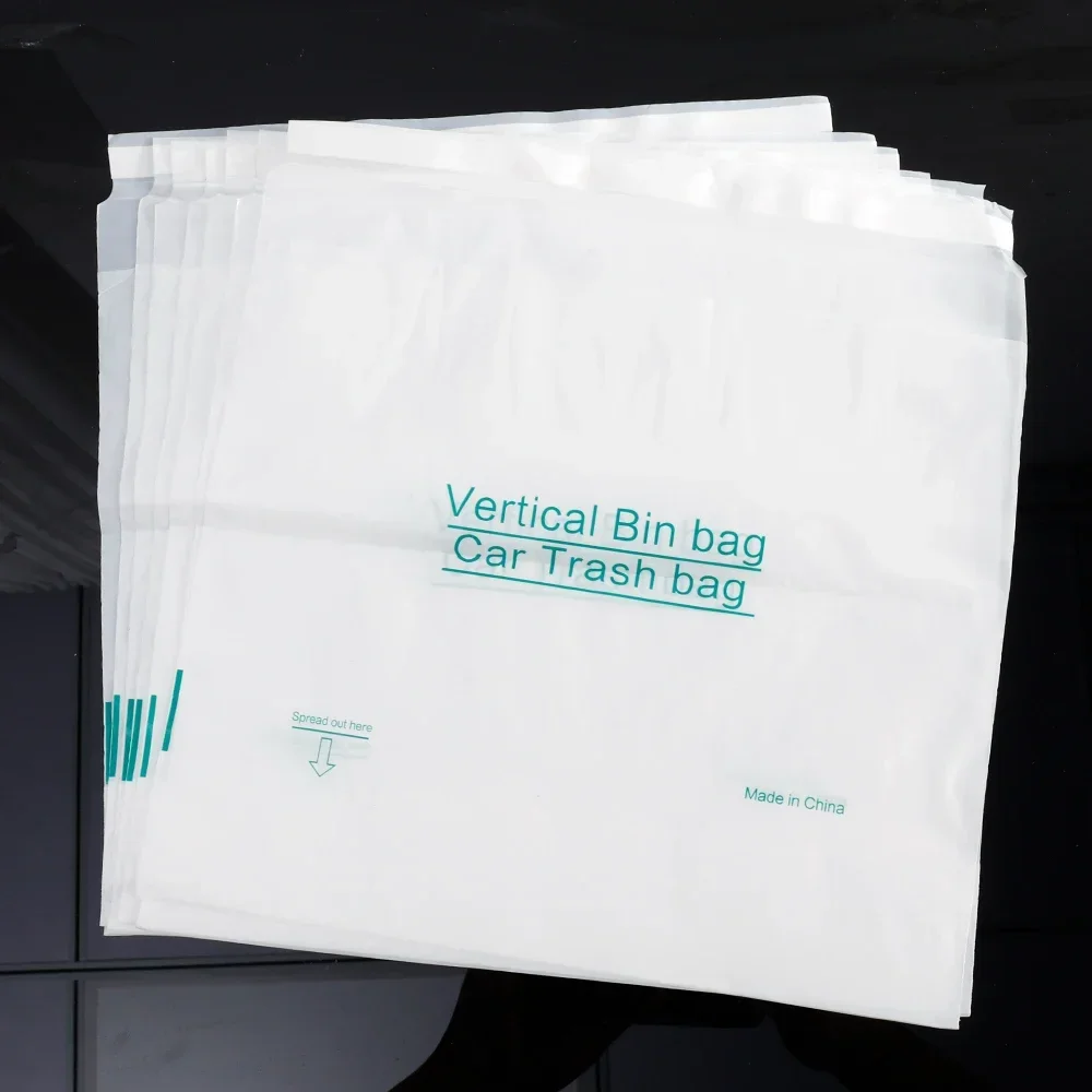 

50/10 шт. автомобильный одноразовый мешок для мусора, универсальный автомобильный мешок для спинки сиденья, прочный бесследный наклеиваемый чистый мешок, автоматический подлокотник, мусорный бак
