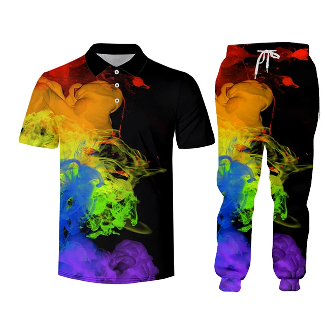 Мужской спортивный костюм Rainbow Smoke Love Is зимняя куртка толстовка штаны поло с