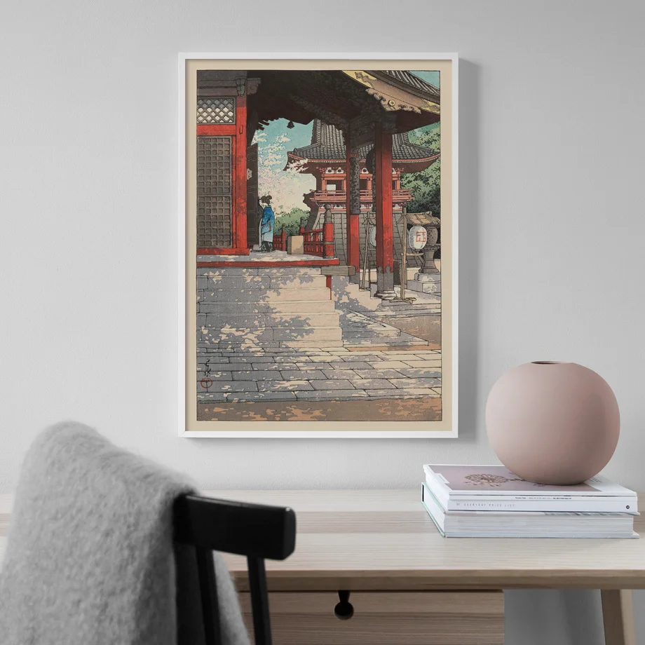 Японская ручная роспись пейзаж настенная Картина на холсте скандинавские принты