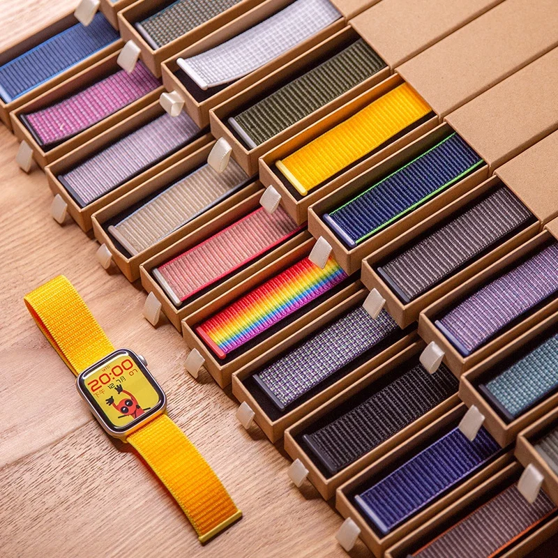 

Strap For Apple Watch Band 45mm 41mm 44mm 40mm 49mm 42mm 38mm 45 mm Nylon Loop Bracelet Correa iwatch Series 7 se 6 5 3 Ultra 8