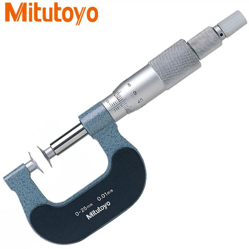 

Mitutoyo Paper Thickness Micrometers,Non-Rotating Spindle Type Designed for Paper Thickness,169-101 0-25mm 0.01mm