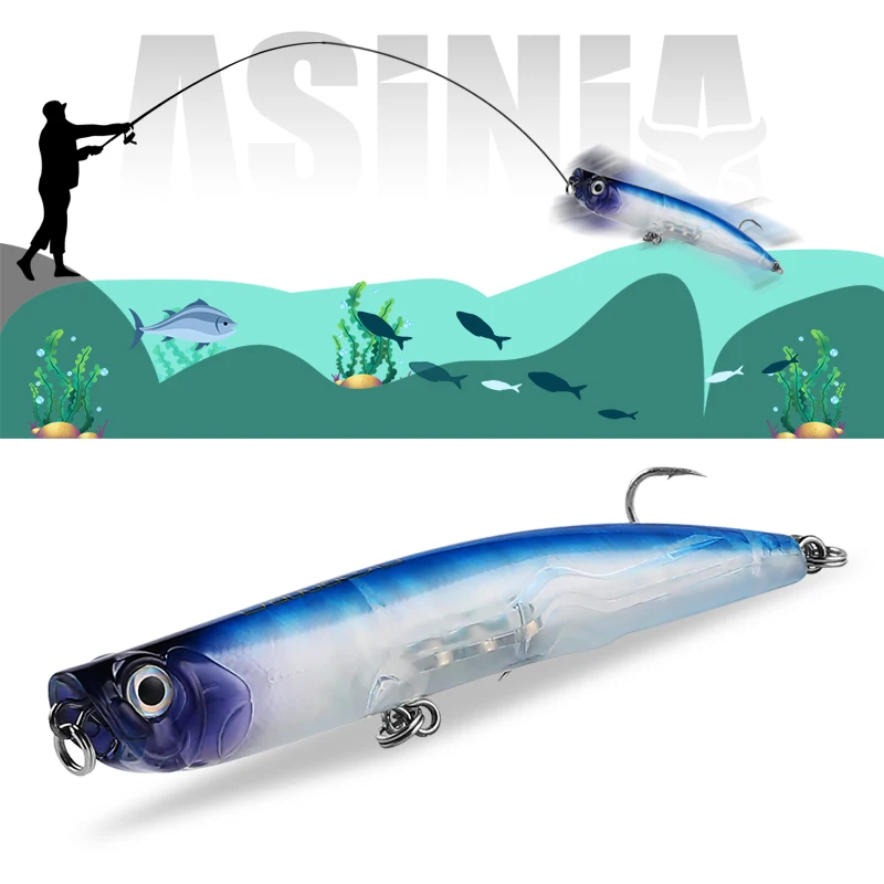 ASINIA Новое поступление 100 мм 10 г горячая модель топвотер приманки жесткая приманка