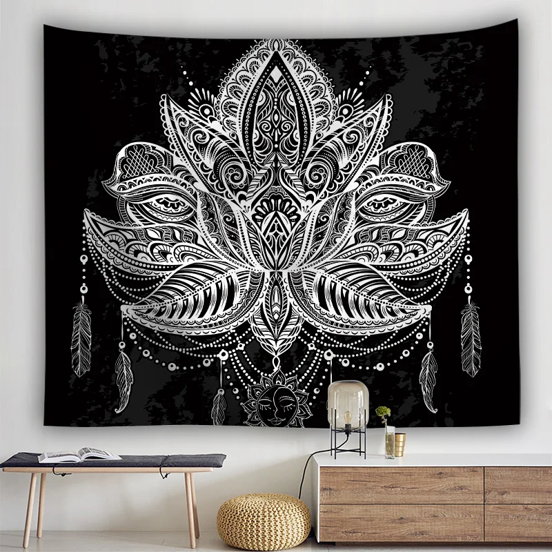 

Sun And Moon Tapestry Wall Hanging Gossip Tapestries Hippie Wall Rugs Dorm Decor Blanket 8402