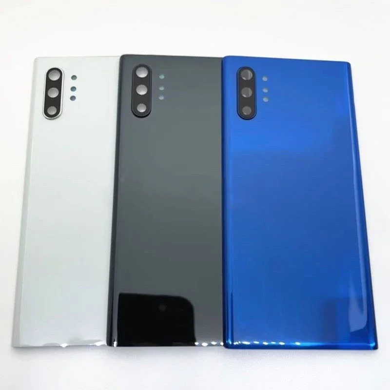 Задняя стеклянная крышка для Samsung Galaxy Note 10 Plus N970F N975F с линзой камеры, для ремонта и замены (art.: 3920db855bf8b) - 3920db855bf8b