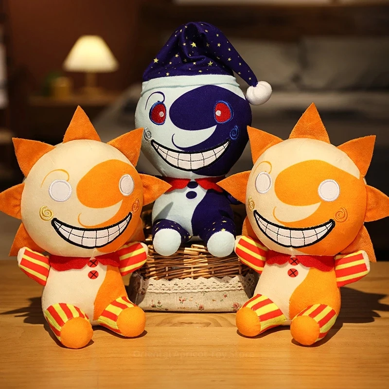 

25Cm Sundrop Fnaf Plush Toys Stuffed Game Character Horror Doll Peluche Sun Moon Joker for Kid Easter Gifts