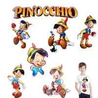 pinocchio disney iron on transfers for clothing diy brand patch for kids clothes heat transfer stickers for sweatshirt decor