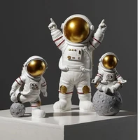 3pcs astronaut resin statue spaceman model nordic home decor desktop decoration interior miniature model children gifts toys