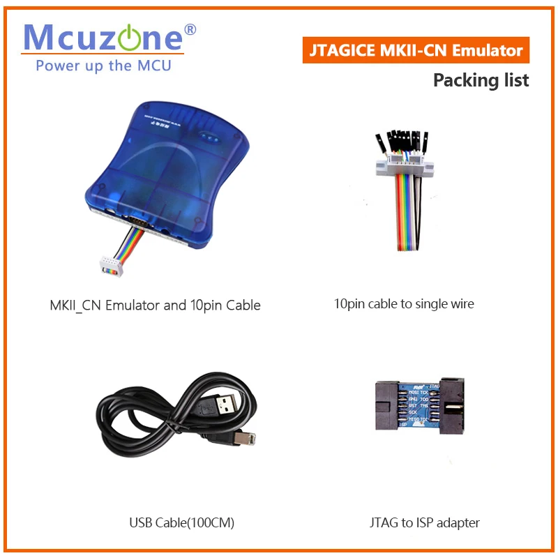 

Эмулятор ATxmega JTAG/PDI/программатор USB AVR JTAGICE MKII-CN эмулятор ISP отладки AVR32