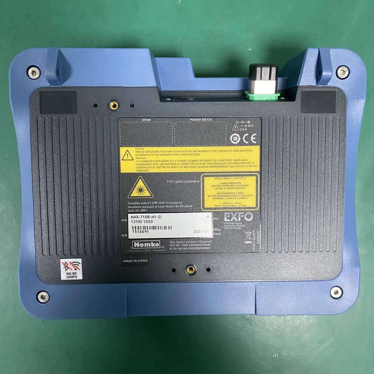 EXFO Max-710b-M1 OTDR 1310/1550nm Wavelength 30/28dB Multi-Languages MaxTester