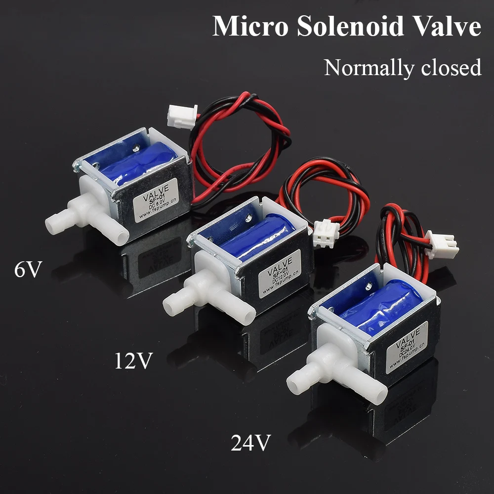 

DC 5 В 6 В 12 В 24 В микро мини электрический электромагнитный клапан нормально закрытый небольшой клапан управления расходом воды клапан полива цветов