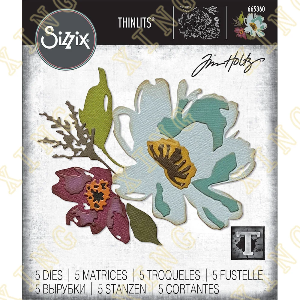 

Brushstroke Flowers Metal Craft Cutting Dies Diy Scrapbook Paper Diary Decoration Card Handmade Embossing New Product for 2022