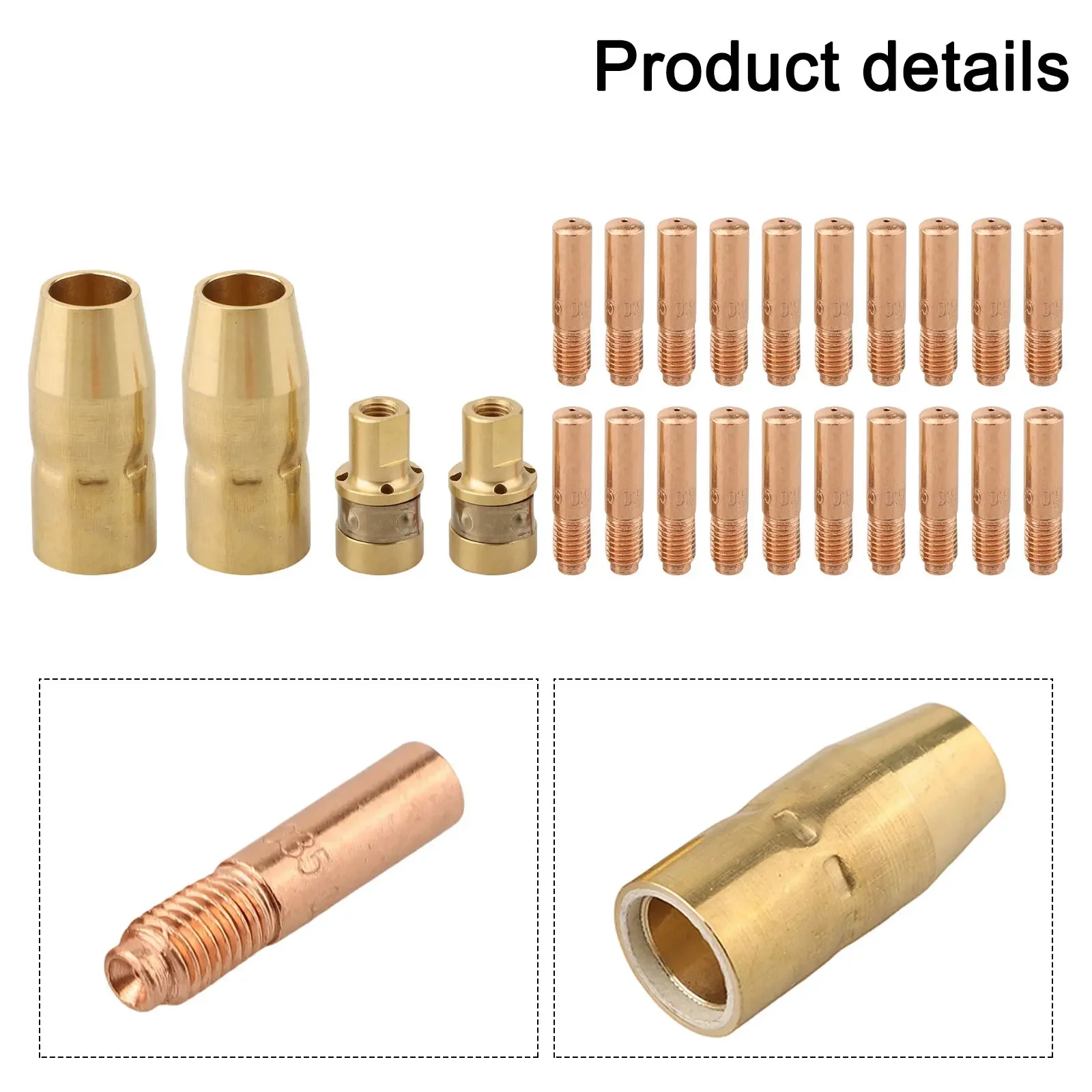 Фото Комплект горелок MIG для Miller M-100/150 и Hobart H-9/10 с медным соплом-диффузором, совместимый с YESWELDER. №5