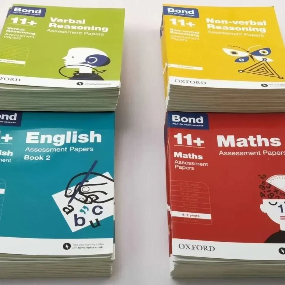 42 Books Bond 11 English Mathematical Reasoning Verbal Non-Reasoning Rating Papers for 5-13 Years Old Brain Educe