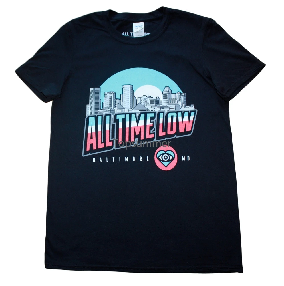 

All Time Low - Baltimore City View Size M Medium Men'S / Unisex T Shirts Bnwot