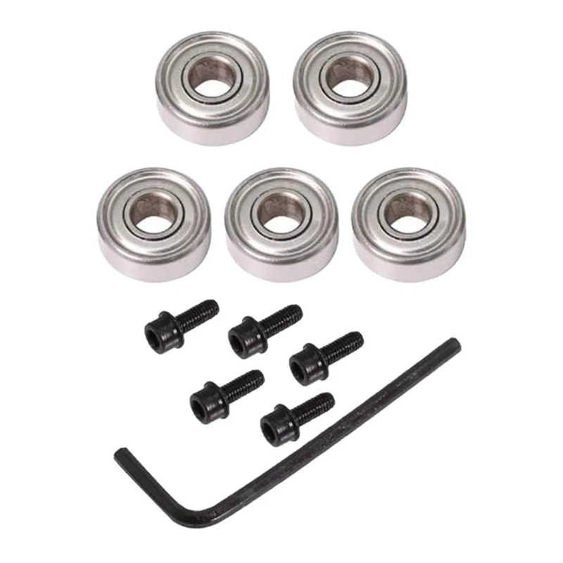Promotion! Top Bearing Router Bit Cutter Head Set Ball Accessories Kit Inner 4.76Mm Outer 12.7Mm |