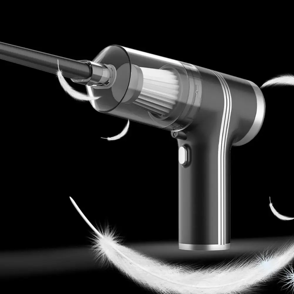 Портативный автомобильный пылесос компактный мощностью 120 Вт с двигателем и