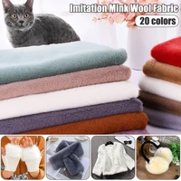 50160cm super soft faux mink fur plush fabric slippery imitation mink fur fabric for diy sewing scarf coat carpet background