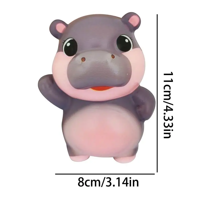 Сжимайте медленно растущий маленький бегемот милые креативные маленькие