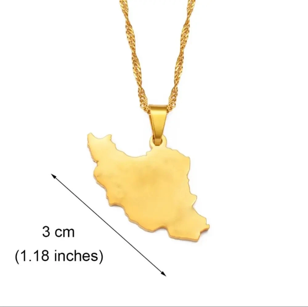 

map necklace