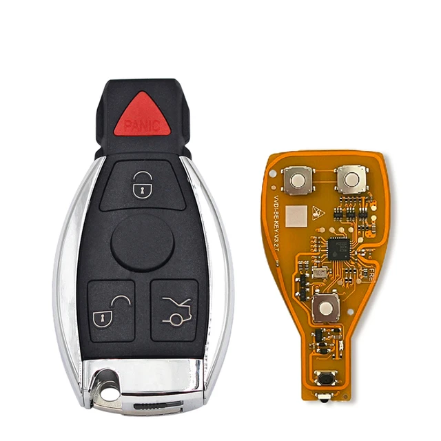 

Умный Смарт-ключ Xhorse VVDI BE Key Pro Для Mercedes Benz С Чипом PCB, 315/433 МГц, Улучшенная Версия С 2/3/4 Кнопками XNBZ01EN