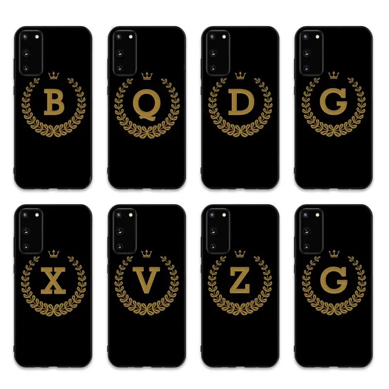 

Crown Letter Phone Case for Samsung S10 21 20 9 8 plus lite S20 UlTRA 7edge
