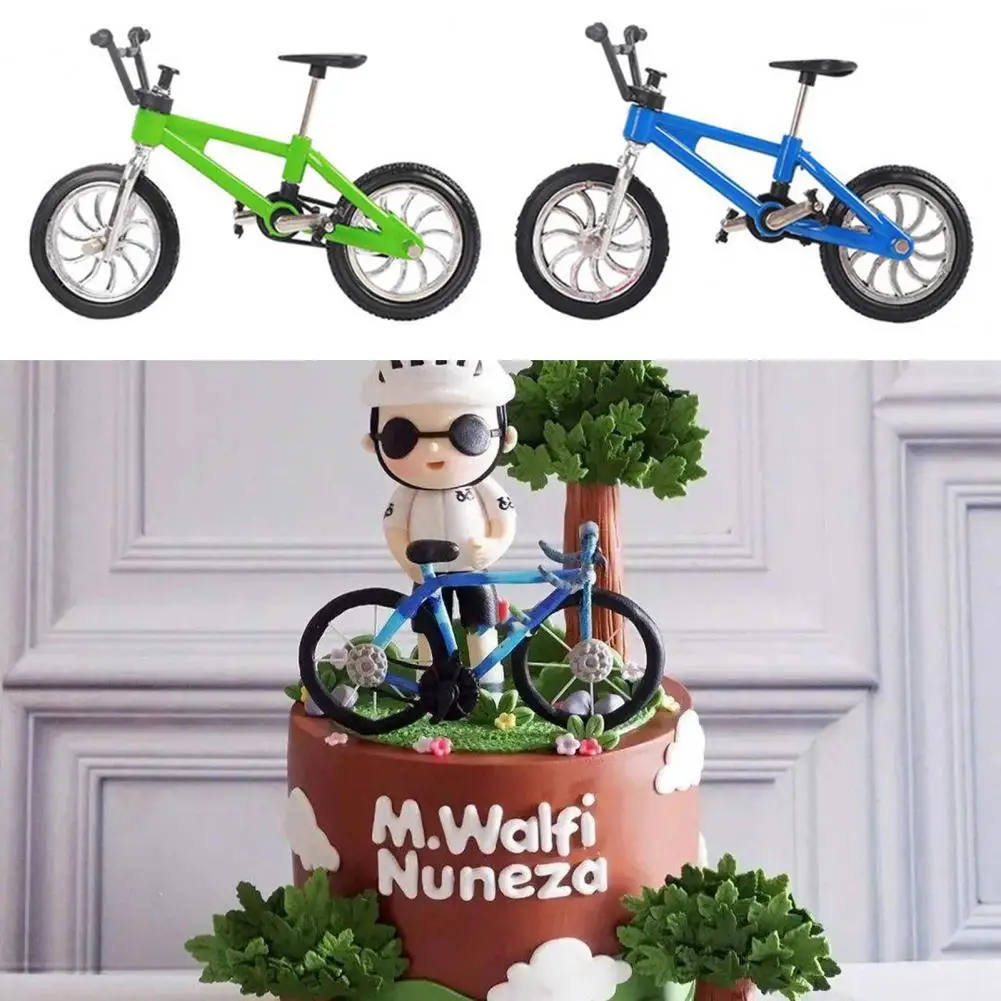

Durable Finger Bike Alloy Diecast Simulation Toy Bicycle Model Plastic Small Detail
