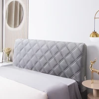 velvet quilted headboard cover home bed decoration all inclusive super luxury soft thicken short plush quilting bed head cover