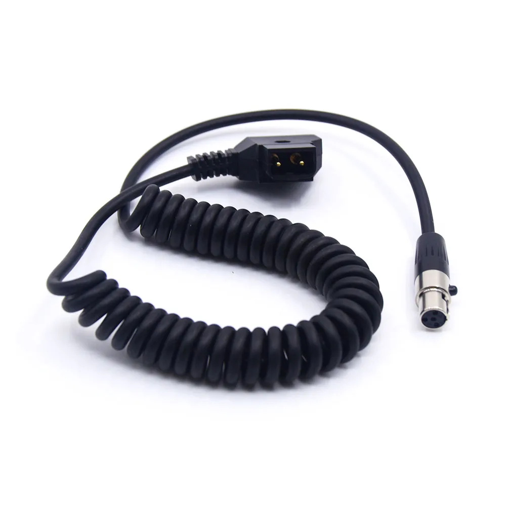 Переходник с D-Tap папа на 4 контакта Mini XLR мама витой кабель питания для камеры TVlogic