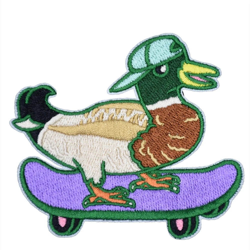 Милая утка с вышивкой для скейтборда персонализированный дизайн логотип