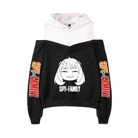 spy family 2022 new fashion sweatshirt anime hoodies women pullover harajuku streetwear long sleeve loose sling sweater casual t