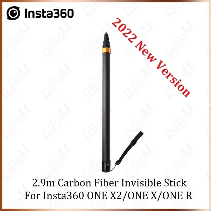 

New 2.9m Carbon Fiber Invisible Selfie Stick For Insta360 ONE X2 / ONE RS/ONE R / ONE X 290cm Accessories For GoPro Insta 360