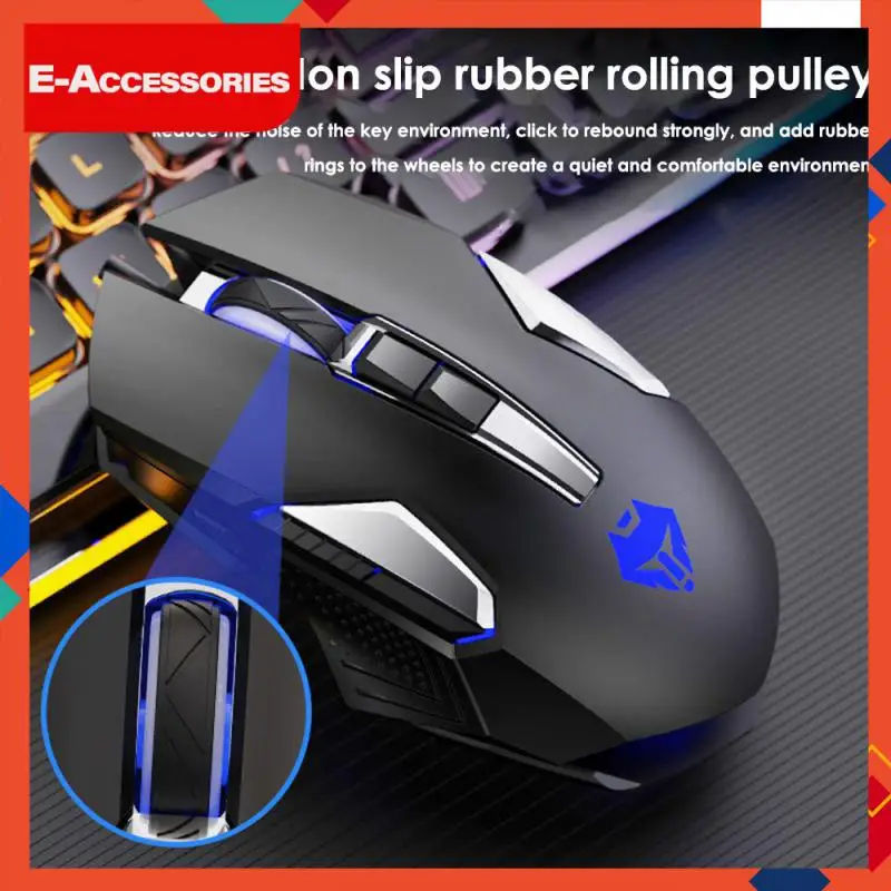 

E-sports Gamer Ergonomic Mouse High Sensitivity Office And Home Mechanical Mouse Backlight Silent Wired Gaming Mouse Mute Mice
