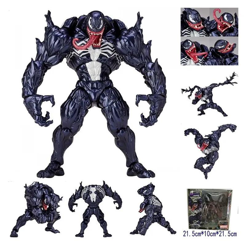 

Disney Venom Carnage Action Figure Changeable Parts Spiderman Figurine Statue Decoration Toy Collectible Model Christmas Gift